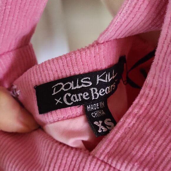 Dolls Kill Care Bear Pink Pinafore Corduroy New with Tag XS - Picture 6 of 16